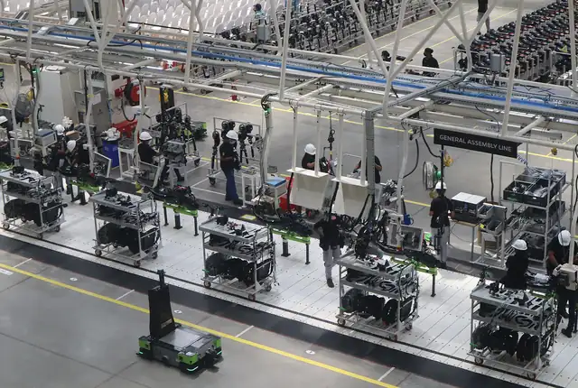 Interior of a modern Indian manufacturing plant